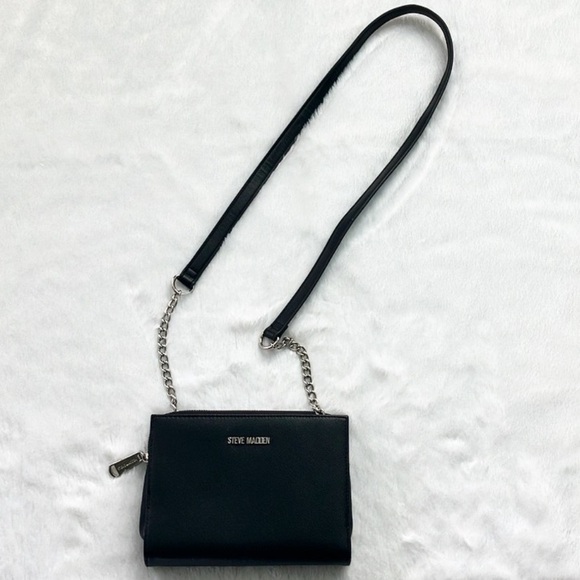Steve Madden Handbags - Like New Steve Madden Black Crossbody Double Sided Wallet Purse